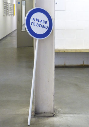 Philip Bradshaw, Installation view, reception, A Place To Stand, Nothing To Be Done